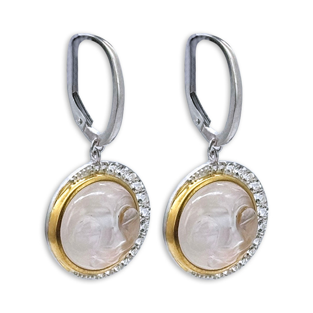 "Moon Phase" Moonstone Earrings | The Shops at Colonial Williamsburg