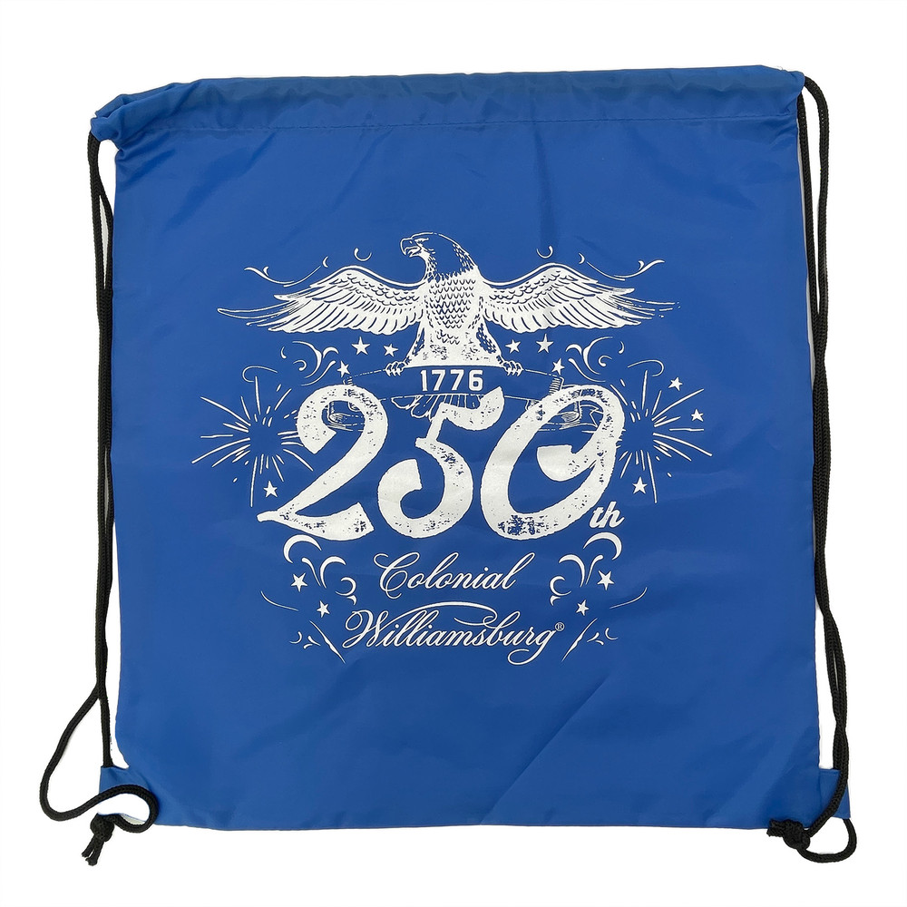 Colonial Williamsburg 250th Anniversary Drawstring Bag | The Shops at Colonial Williamsburg