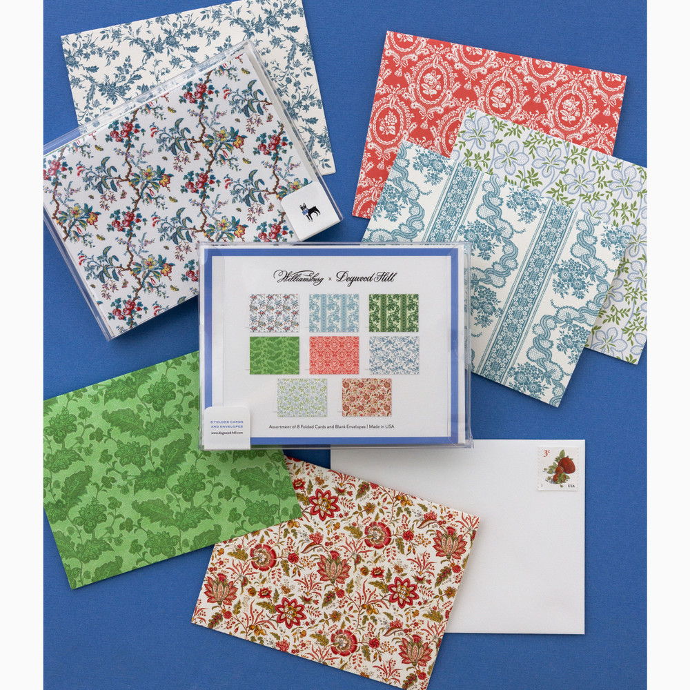 Williamsburg x Dogwood Hill Historic Patterns Notecard Set | The Shops at Colonial Williamsburg