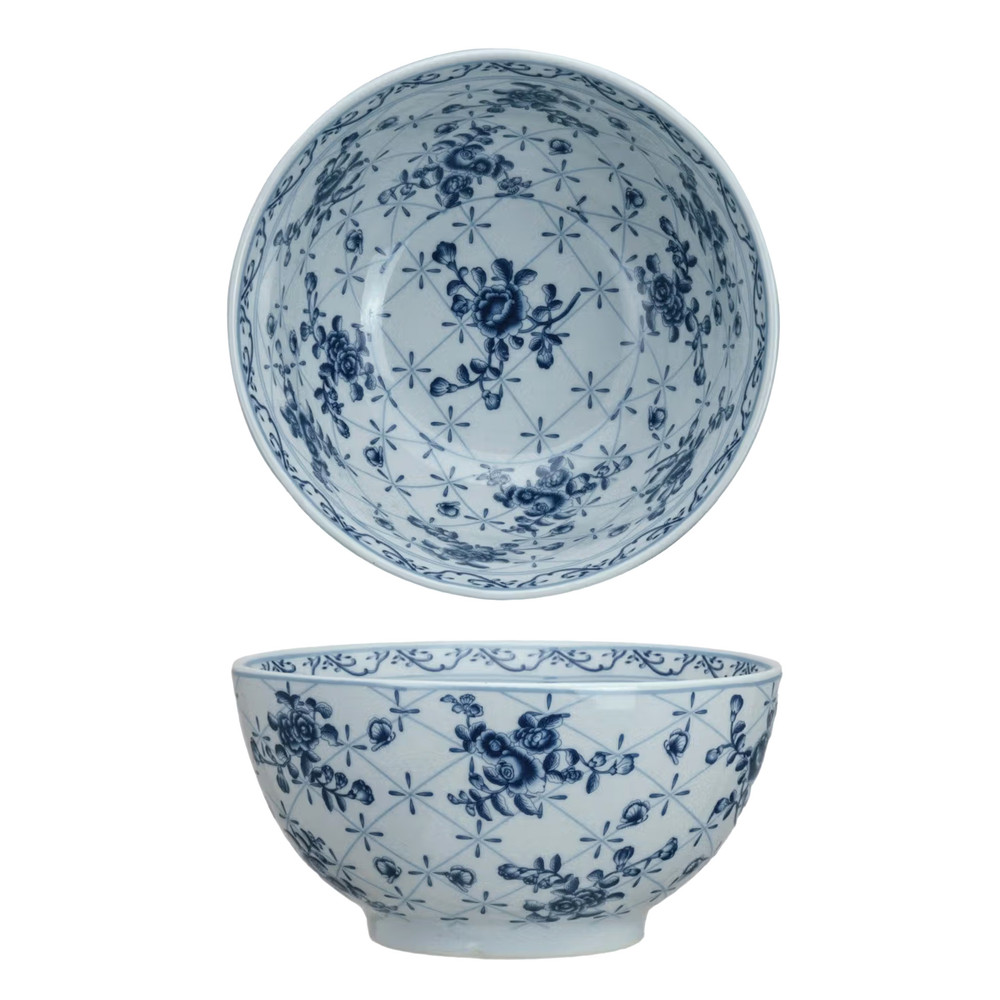 Blue and White Floral Elegance Porcelain Bowl | The Shops at Colonial Williamsburg