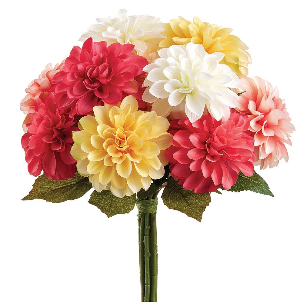 Multicolor Dahlia Flowers Bouquet 15
