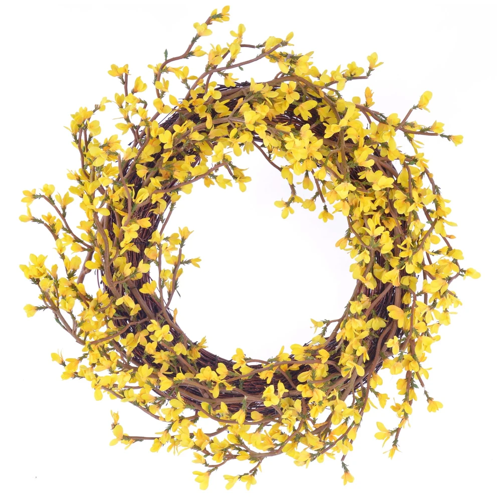 Yellow Forsythia Wreath 24