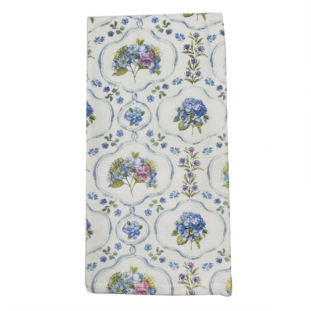 Hydrangea Whispers of Blue Terry Kitchen Towel | The Shops at Colonial Williamsburg