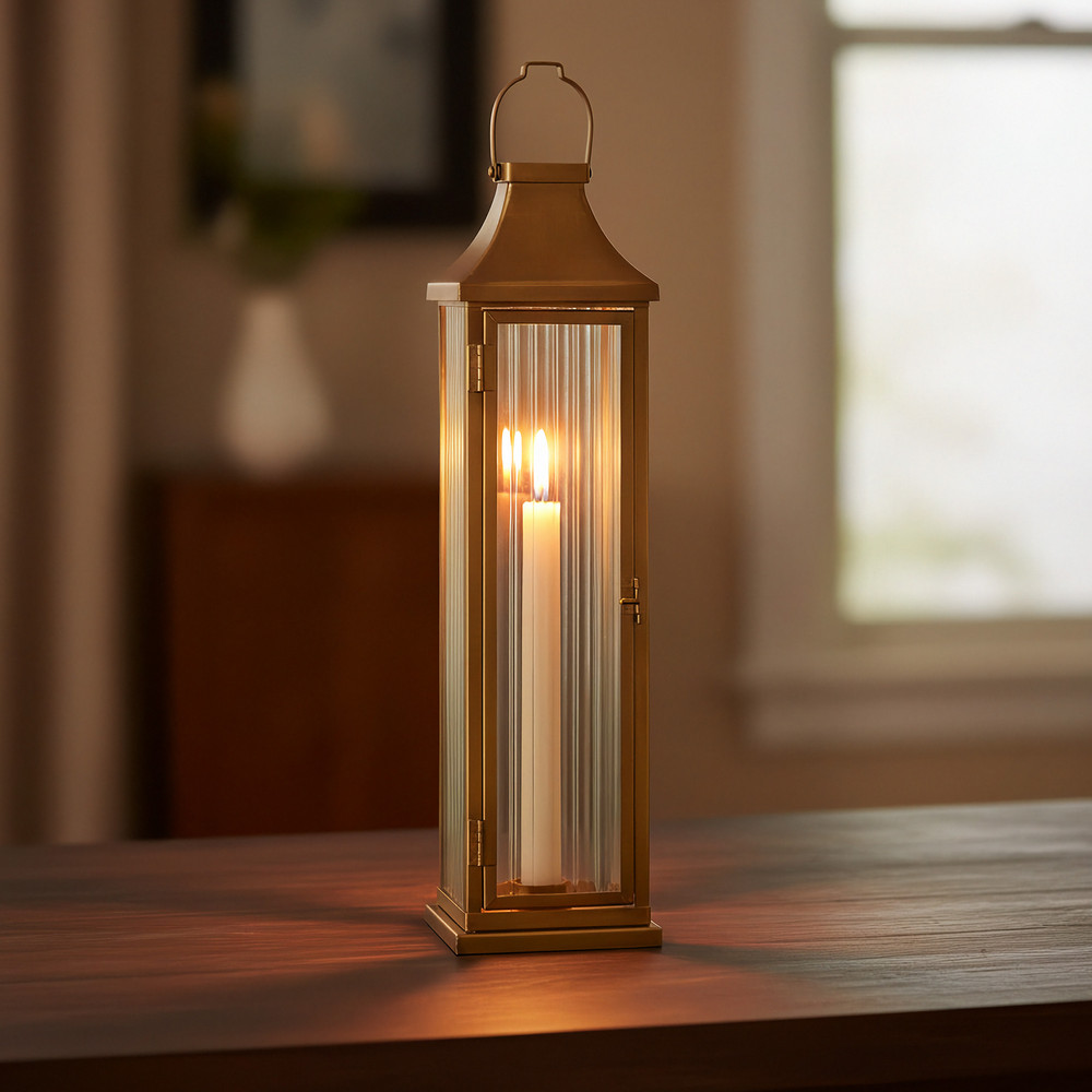 Hanging Candlestick Lantern 16.75