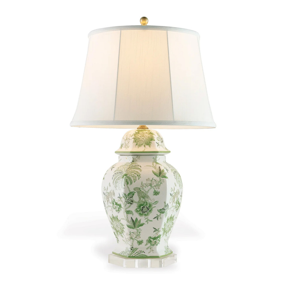 WILLIAMSBURG Braganza Green Hexagonal Lamp by Port 68 | The Shops at Colonial Williamsburg