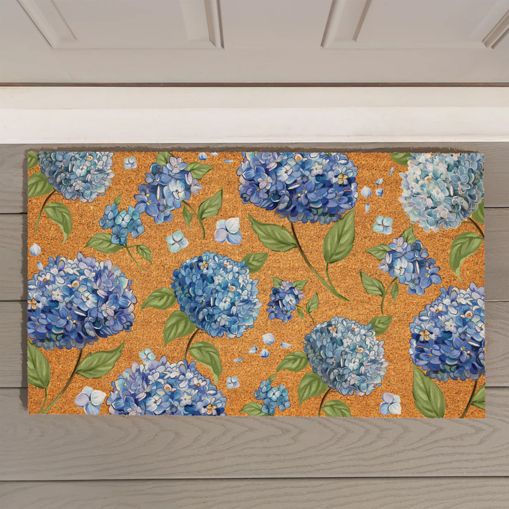 Hydrangea Haven Coir Doormat 28