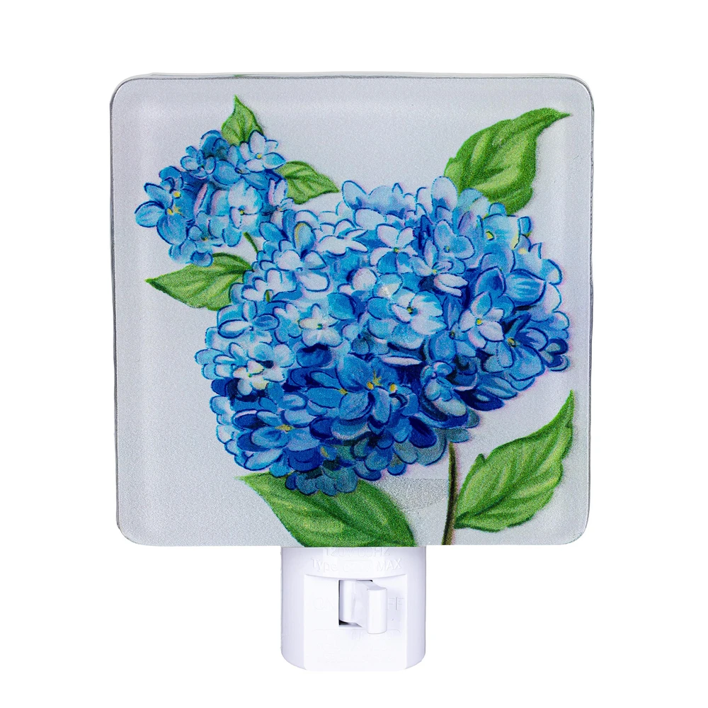 Blue Hydrangea Night Light | The Shops at Colonial Williamsburg