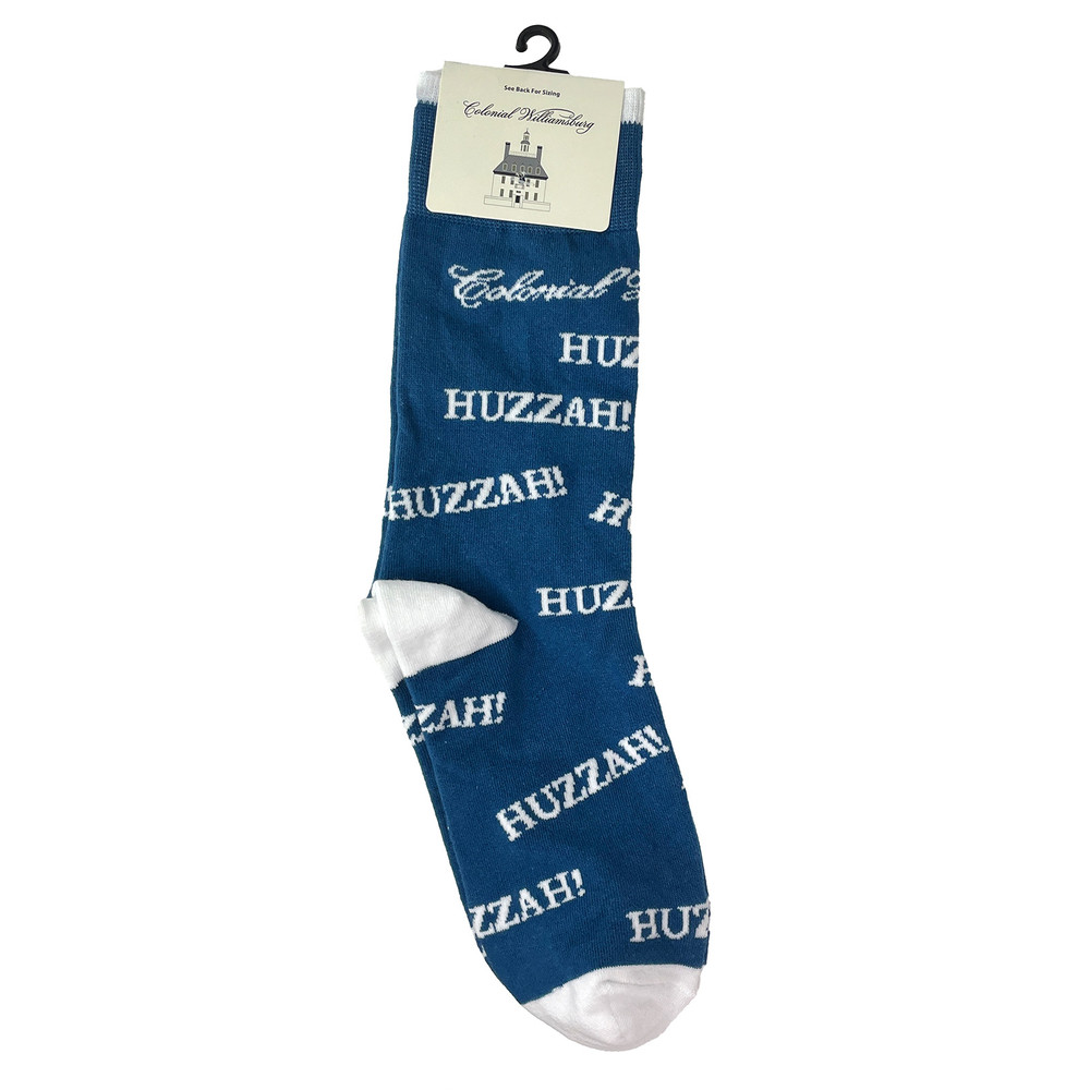 HUZZAH! Adult Medium Crew Socks | The Shops at Colonial Williamsburg
