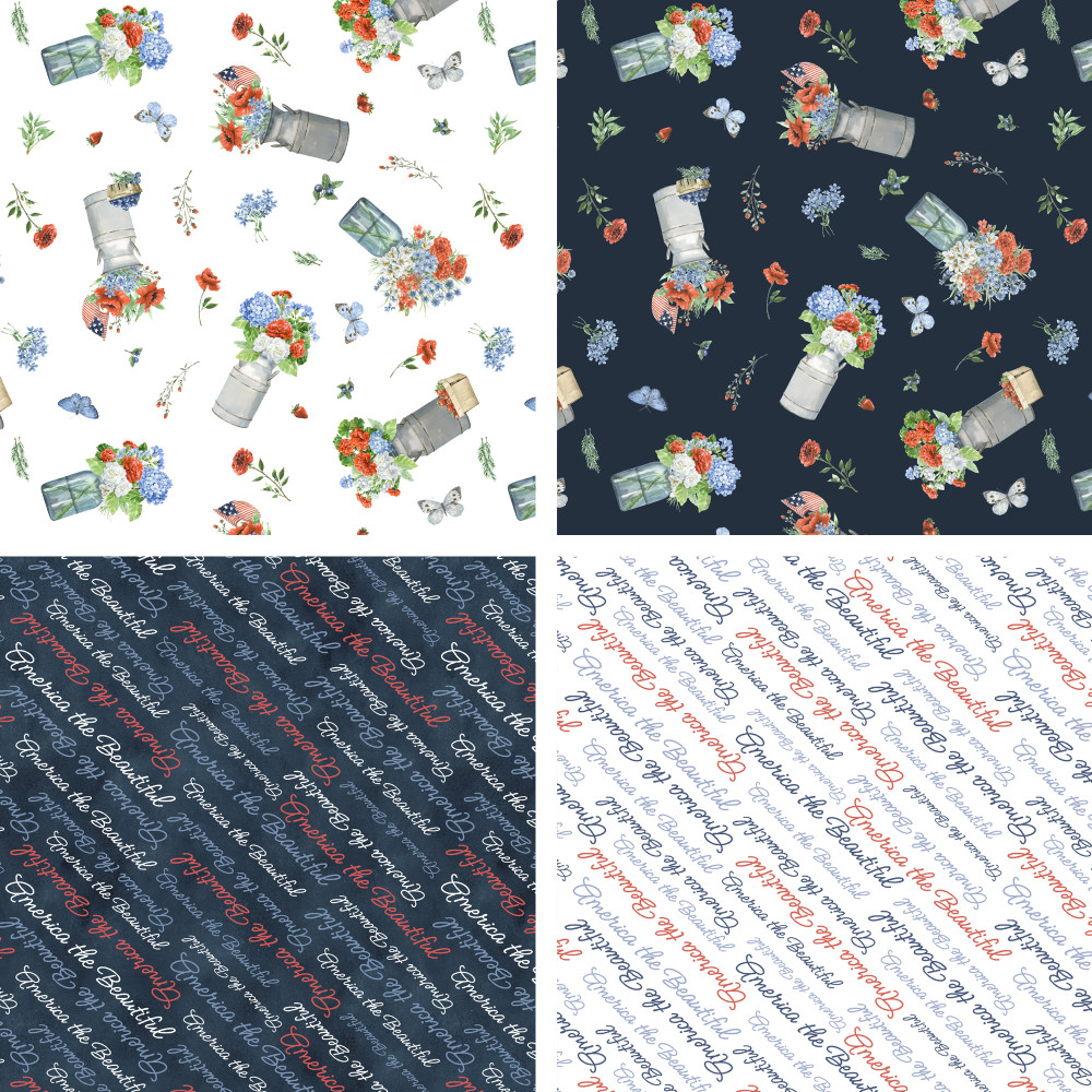 America the Beautiful Fat Quarter Bundle by Windham Fabrics | The Shops at Colonial Williamsburg