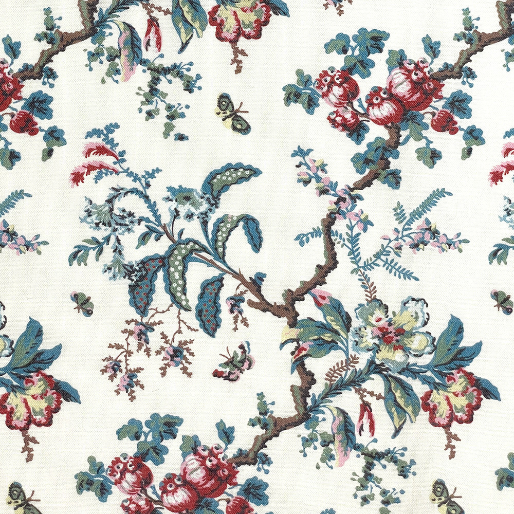 Colonial Williamsburg Butterfly Chintz 18th Century Reproduction Fabric | The Shops at Colonial Williamsburg