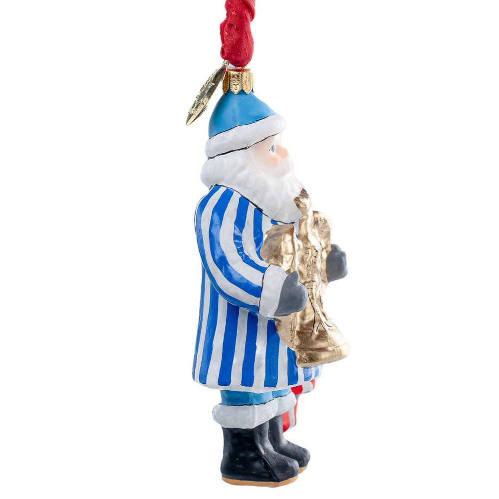 Vaillancourt Chalkware American Santa with Eagle Ornament | The Shops at Colonial Williamsburg