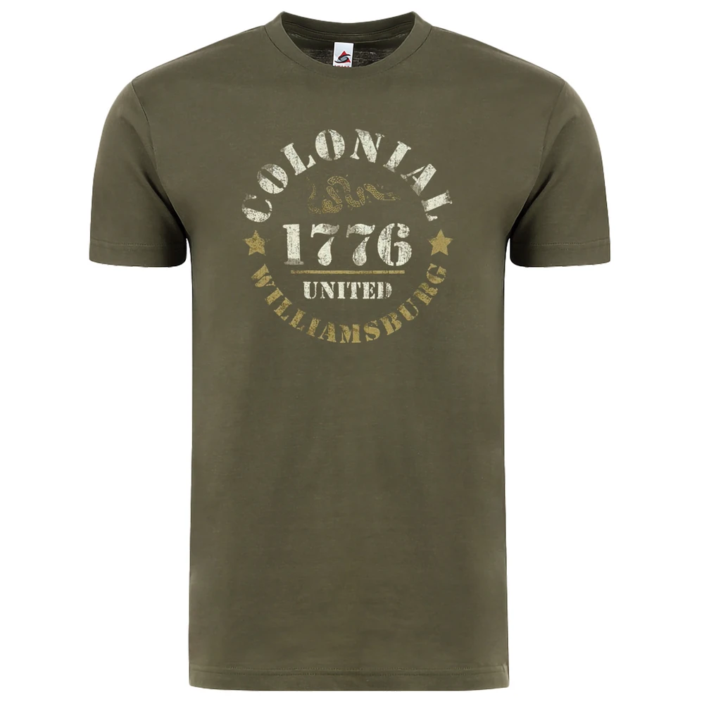 Colonial Williamsburg Green "Join, or Die" Adult T-Shirt | The Shops at Colonial Williamsburg