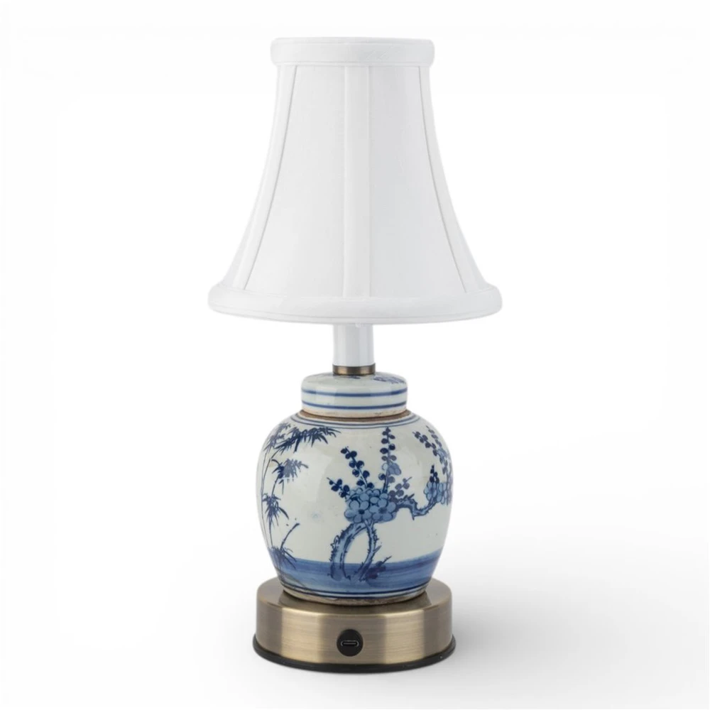 Blue and White Porcelain Rechargeable Cordless Touch Lamp | The Shops at Colonial Williamsburg