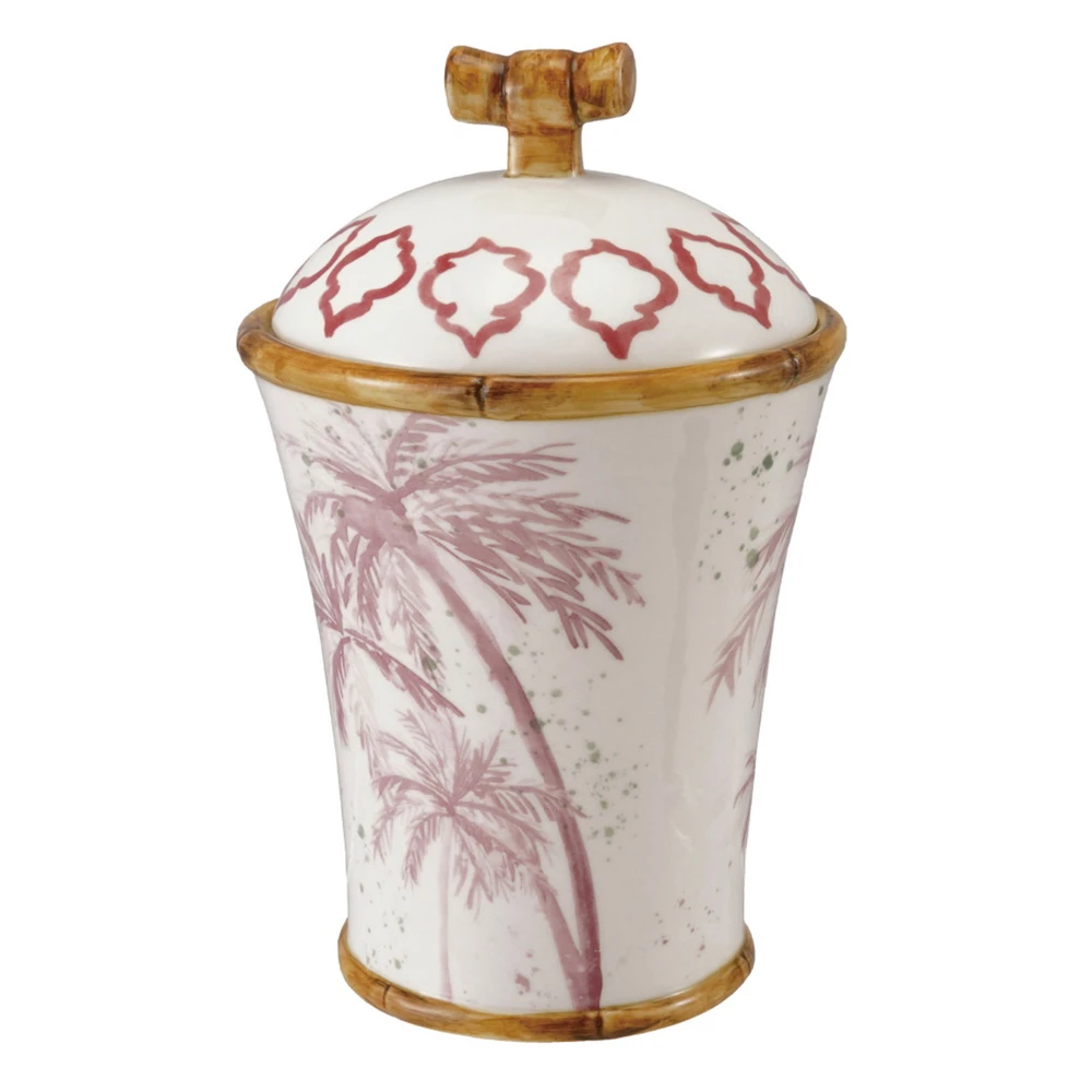 Tropical Chinoiserie Stoneware Canister | The Shops at Colonial Williamsburg