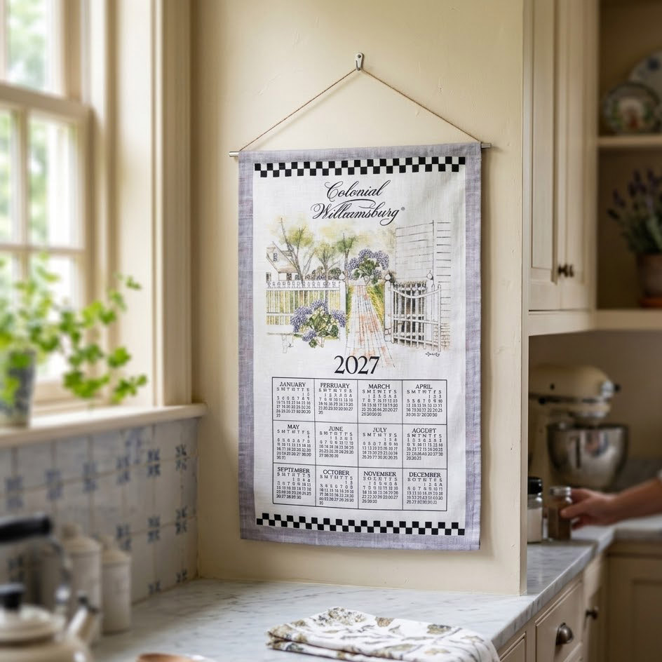 Colonial Williamsburg 2027 Towel Calendar | The Shops at Colonial Williamsburg