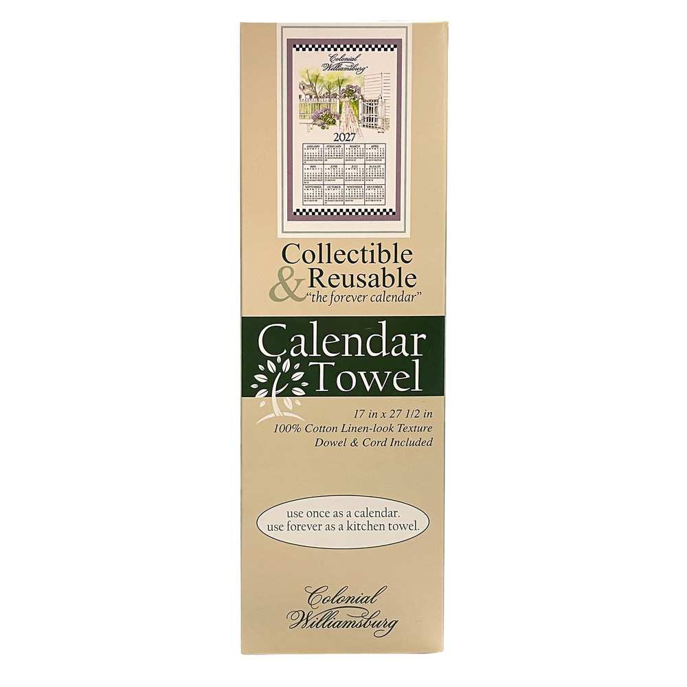 Colonial Williamsburg 2027 Towel Calendar | The Shops at Colonial Williamsburg