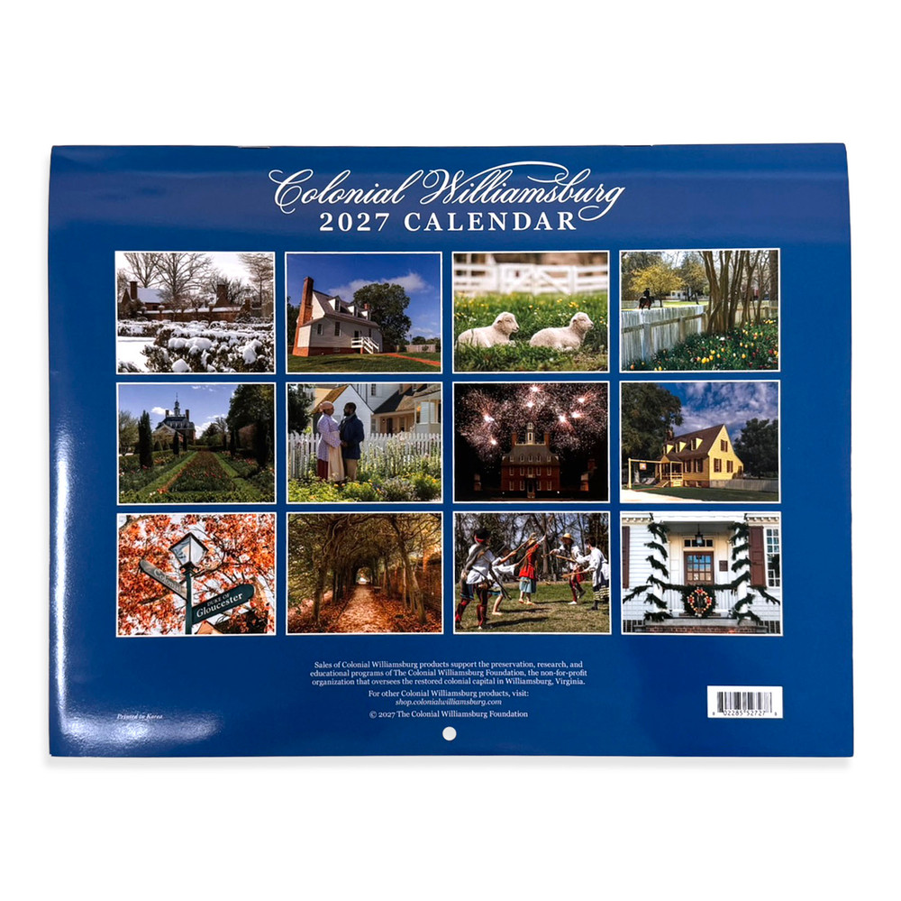 2027 Colonial Williamsburg Wall Calendar | The Shops at Colonial Williamsburg