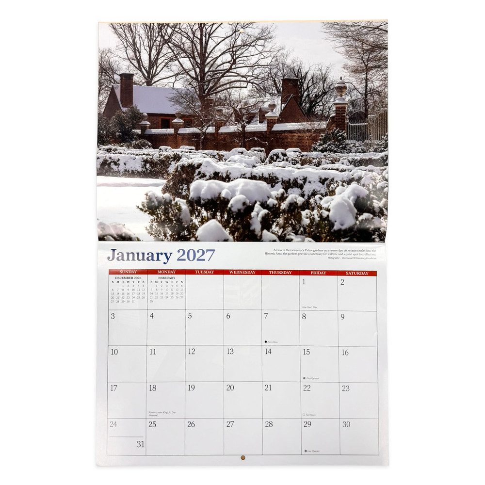 2027 Colonial Williamsburg Wall Calendar | The Shops at Colonial Williamsburg