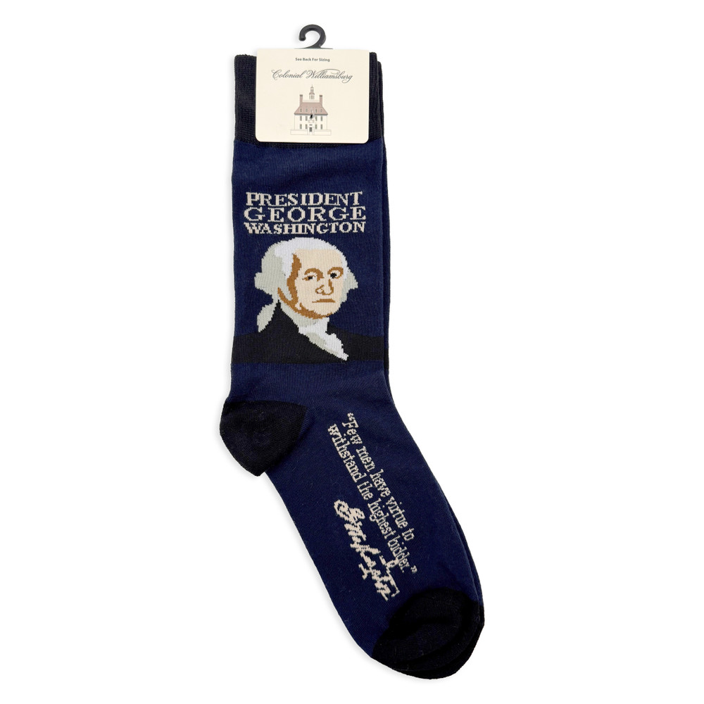 George Washington Adult Crew Socks | The Shops at Colonial Williamsburg