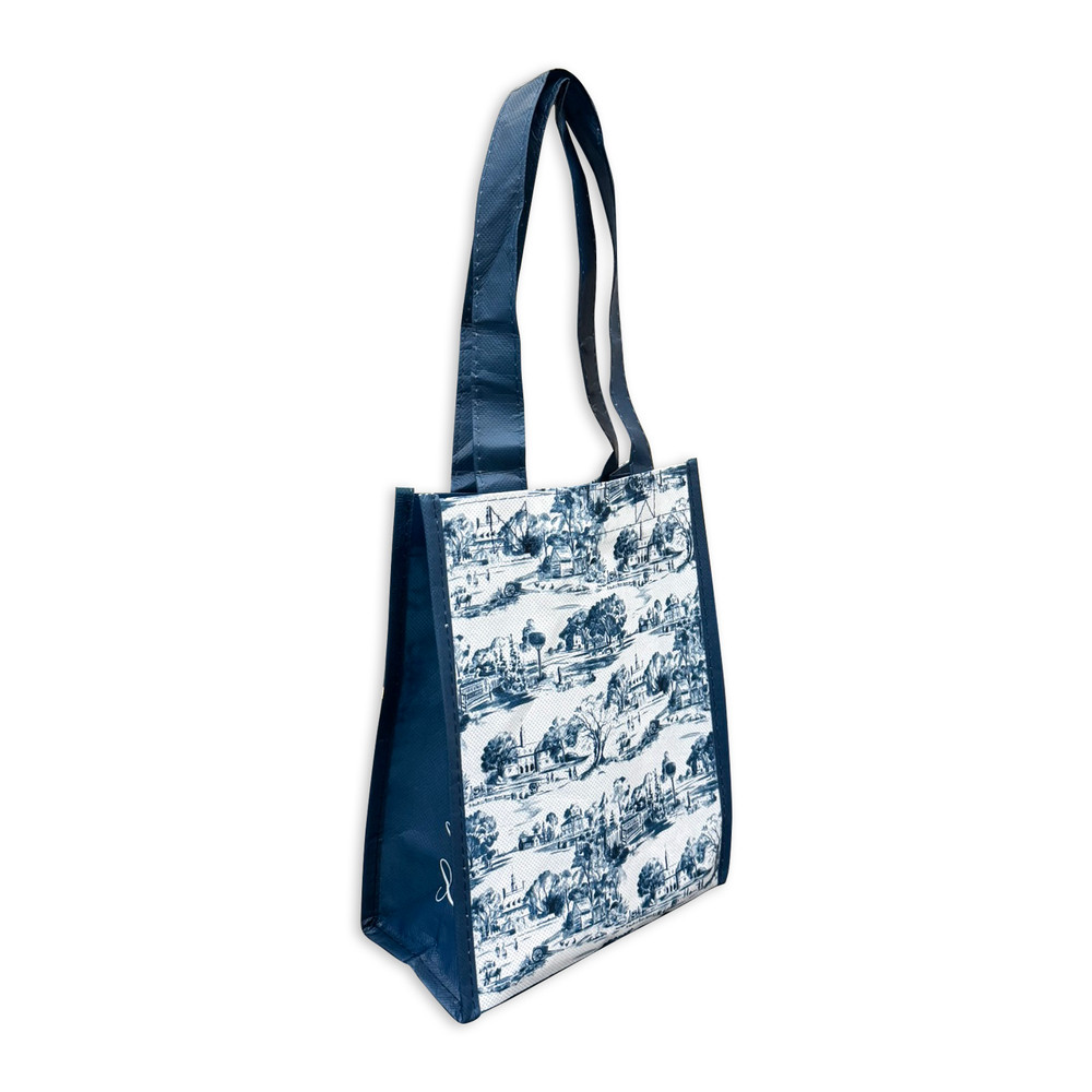 Colonial Williamsburg Reusable Small Gift Tote Bag - Blue Toile | The Shops at Colonial Williamsburg