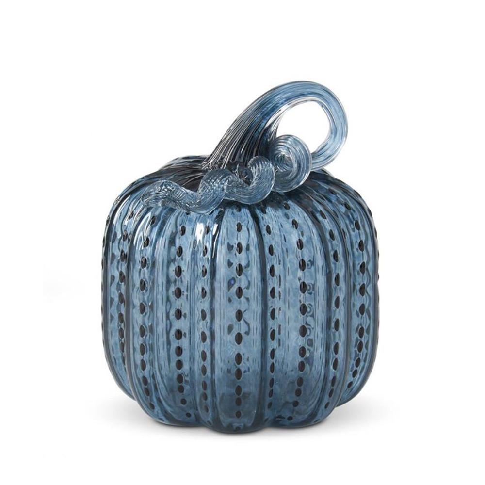 Blue Speckled Glass Pumpkin Fall Decoration | The Shops at Colonial Williamsburg