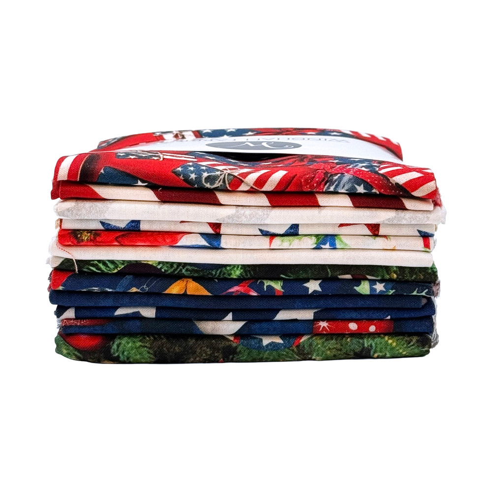 All American Christmas Fat Quarter Bundle by Windham Fabrics | The Shops at Colonial Williamsburg