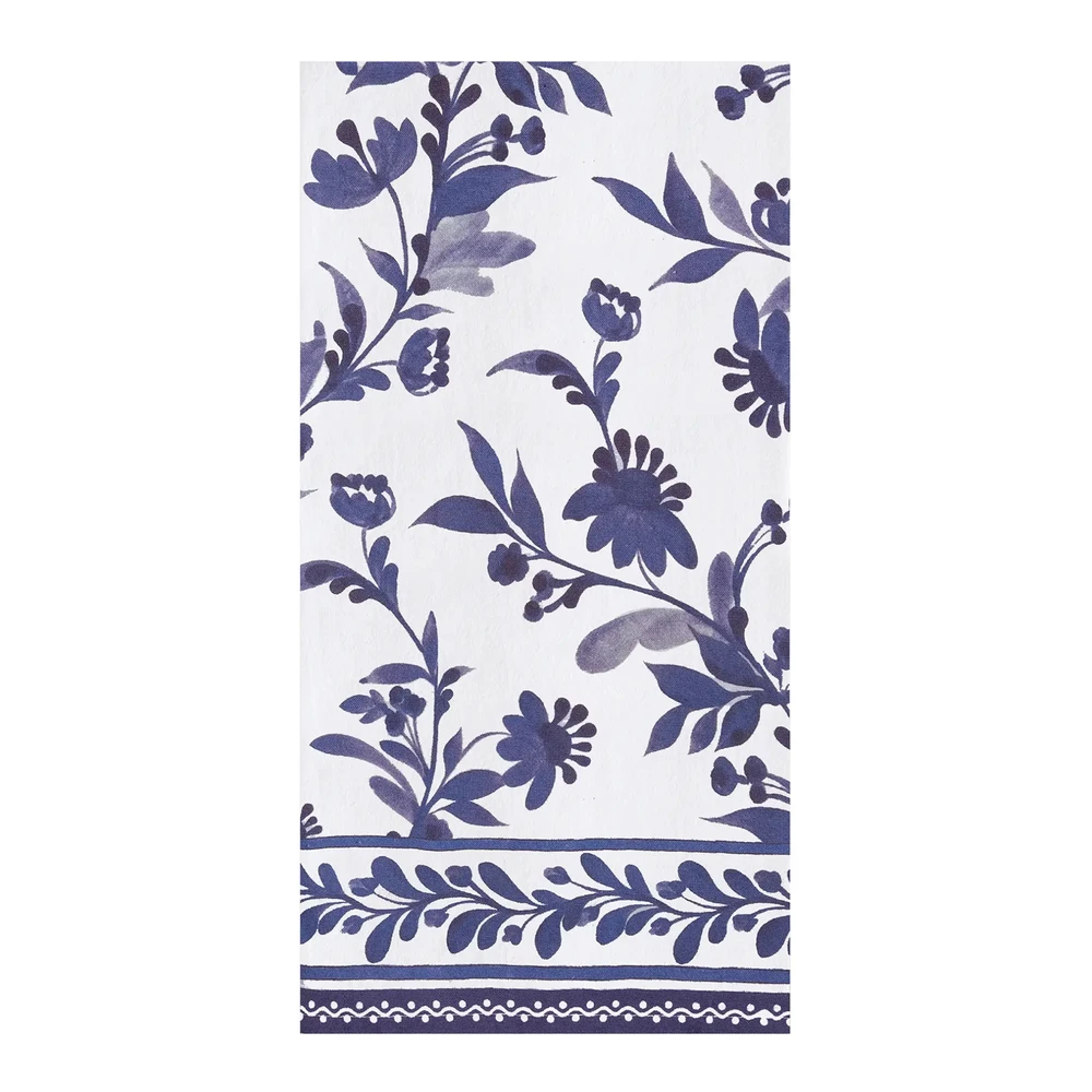 WILLIAMSBURG Maryfrances Blue Delft Floral Kitchen Towel | The Shops at Colonial Williamsburg