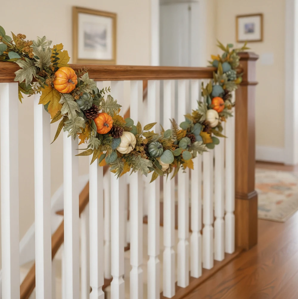 Pumpkin and Pinecone Fall Garland 72"L | The Shops at Colonial Williamsburg