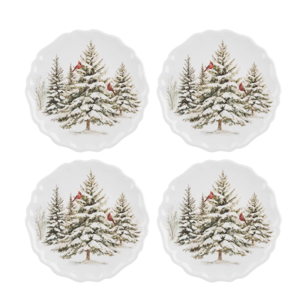 Winter Forest Melamine Salad Plates, Set of 4 | The Shops at Colonial Williamsburg