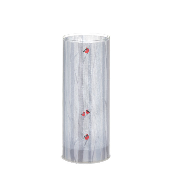 Cardinal on Birch Tree LED Light Up Pillar Candle | The Shops at Colonial Williamsburg