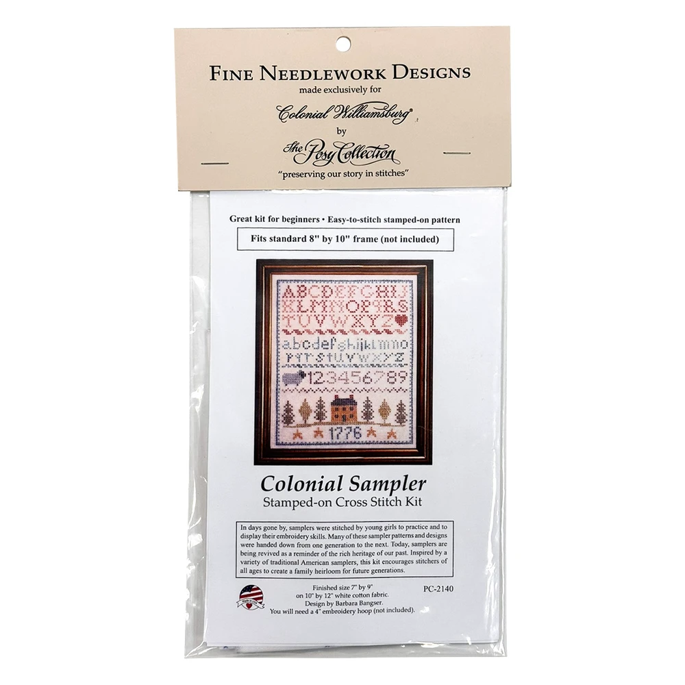 Colonial Sampler Cross-Stitch Kit | The Shops at Colonial Williamsburg