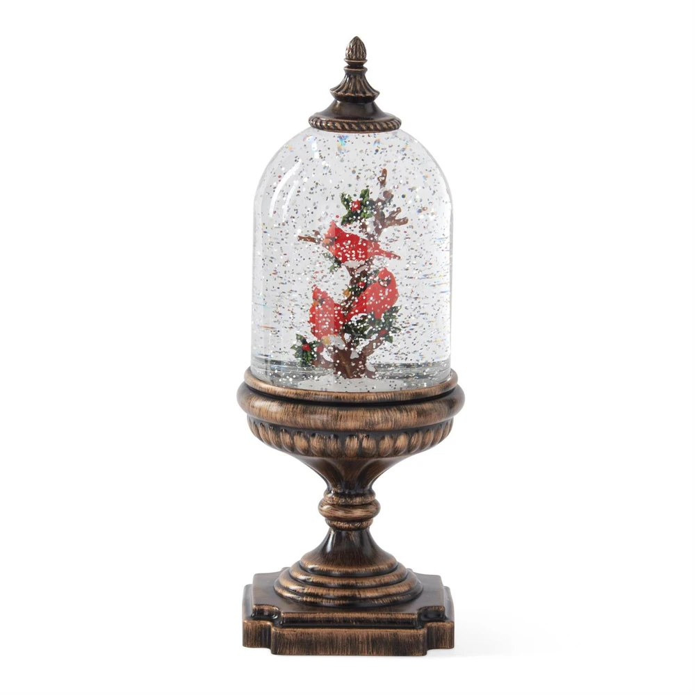 Cardinal Rotating LED Lighted Water Snow Globe Holiday Decoration | The Shops at Colonial Williamsburg