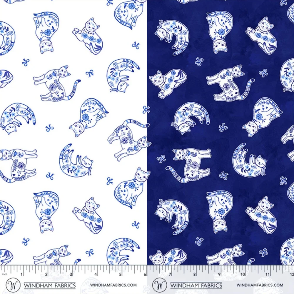 Chateau Meow Fat Quarter Bundle by Windham Fabrics | The Shops at Colonial Williamsburg