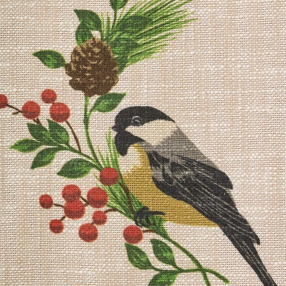 WILLIAMSBURG Boxwood & Pine Chickadee Kitchen Towel | The Shops at Colonial Williamsburg