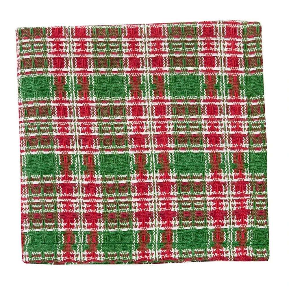 WILLIAMSBURG Boxwood & Pine Plaid Dishcloth | The Shops at Colonial Williamsburg