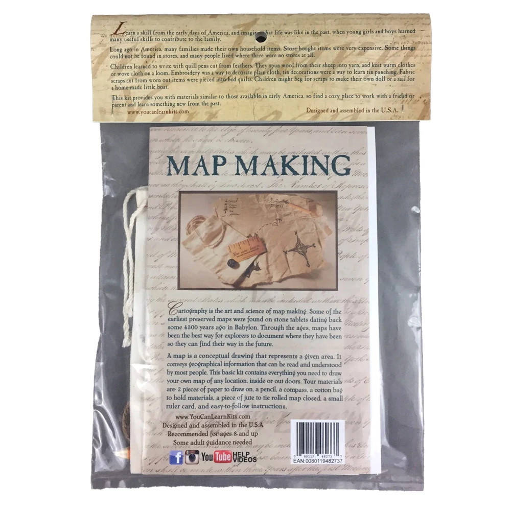 You Can Learn Children's Craft Kit - Map Making | The Shops at Colonial Williamsburg