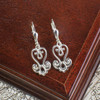 Baroque Filigree Sterling Silver Drop Leverback Earrings | The Shops at Colonial Williamsburg