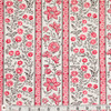 Colonial Williamsburg Reproduction Fabric - Cascading Floral Stripe 100% Cotton Fabric - Product