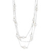 3 Strand White Pearl Necklace