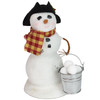 Byers' Choice Snowboy with Bucket of Snowballs