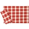 WILLIAMSBURG Tavern Check Placemats or Napkins - Red | The Shops at Colonial Williamsburg