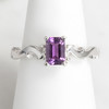 Purple Amethyst Sterling Silver Scroll Ring | The Shops at Colonial Williamsburg