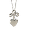 Mother's Heart Sterling Silver Bow & Locket Pendant