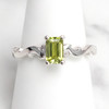 Green Peridot Sterling Silver Scroll Ring | The Shops at Colonial Williamsburg