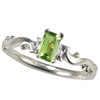 Green Peridot Sterling Silver Scroll Ring | The Shops at Colonial Williamsburg