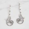 Sterling Silver Scroll Dangle Leverback Earrings | The Shops at Colonial Williamsburg