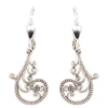 Sterling Silver Scroll Dangle Leverback Earrings | The Shops at Colonial Williamsburg
