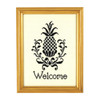 Williamsburg "Welcome" Black Pineapple Counted Cross Stitch Kit | The Shops at Colonial Williamsburg