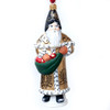 Vaillancourt Jingle Ball Ornament - Golden Colonial Santa with Ornaments | The Shops at Colonial Williamsburg