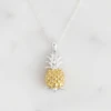 Silver and Gold Plate Pineapple Pendant | The Shops at Colonial Williamsburg